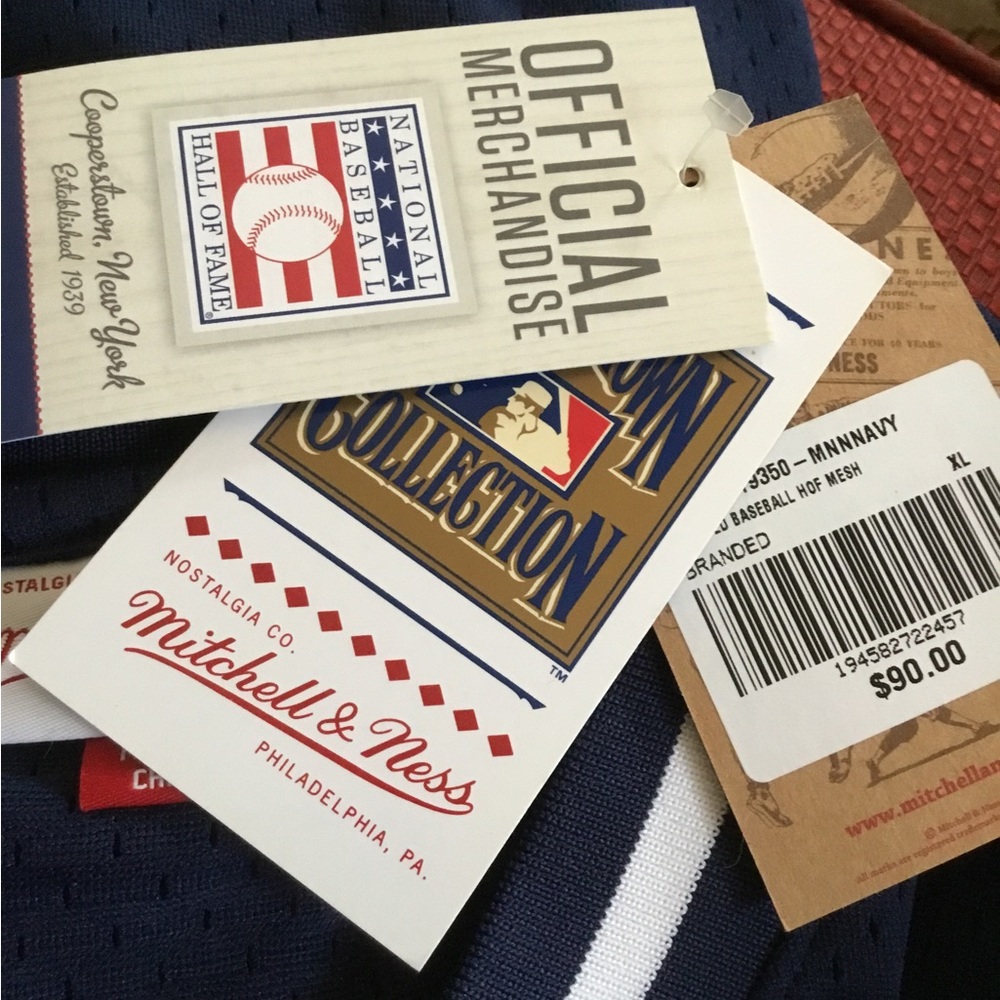 Mesh short sleeve jersey from National Baseball Hall of Fame in Cooperstown, NY